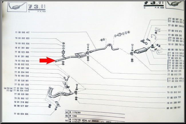 Middendemper – Renault 12 – Renault 15 - OEM 7700556985