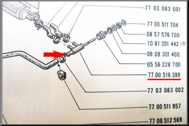 Kachelkraan – Renault 12 – OEM 7700557419 / 7700516399