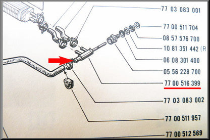 Kachelkraan – Renault 12 – OEM 7700557419 / 7700516399