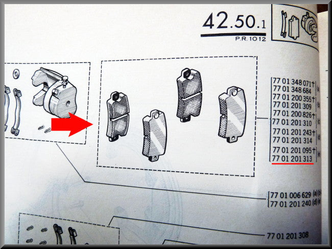 Remblokken Bendix – Renault 12 –  Renault 16 - Renault 5 - OEM 7701202954
