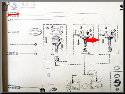 Rotule supérieure 10 mm – Renault 16 (1150 < 1968) - Renault 4 – OEM 0996064400