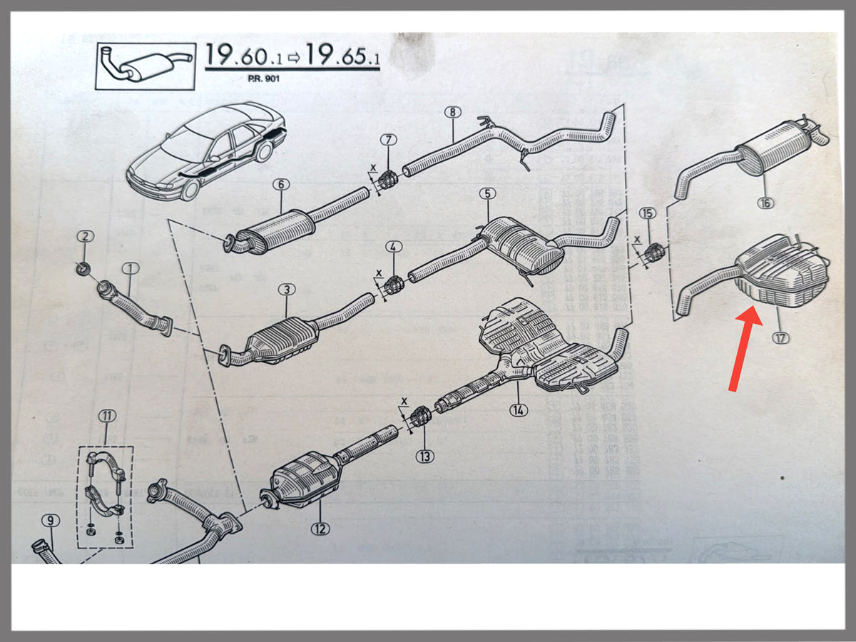 Amortisseur arrière - Renault Safrane - OEM 7700829533 / 7700821148