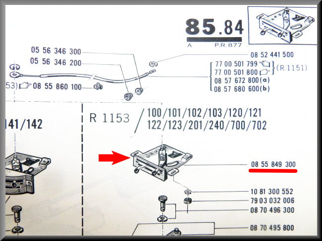 Unité de commande du chauffage – Renault 16 – FEO 0855849300