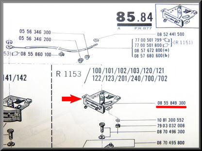 Unité de commande du chauffage – Renault 16 – FEO 0855849300