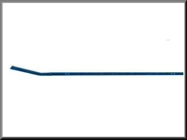Baguette métallique joint de vitre avant droite – Renault 12 – OEM 7700509917