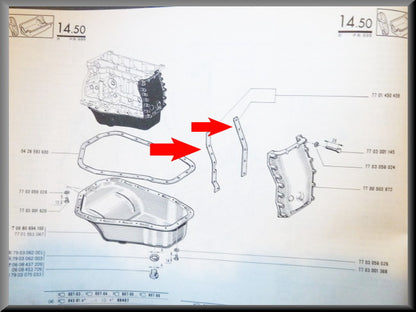 Jeu de joints de carter de distribution – Renault 16 – OEM 7701450459