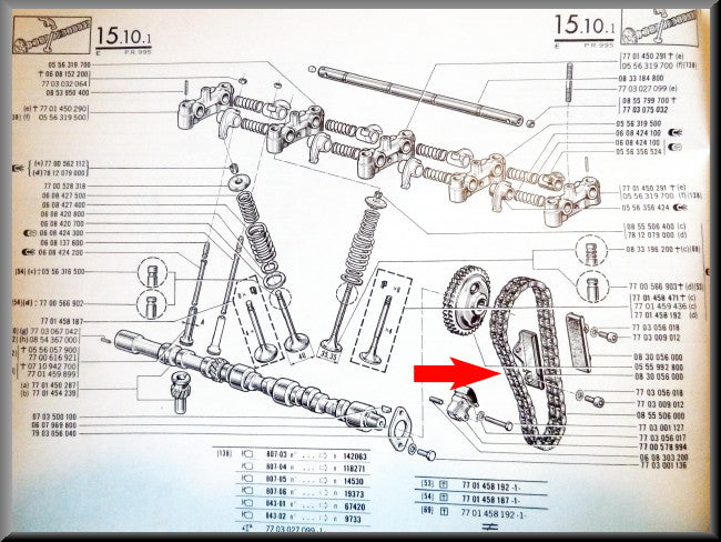 Timing chain.