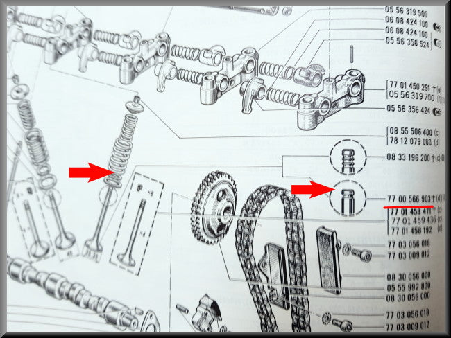 Soupape d'échappement (35,4 mm, 110,7 mm, 8 mm) – Renault 16 TS - TX, Renault 15 - Renault 17 – OEM 7701458192