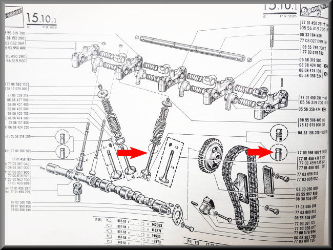 Soupape d'échappement (35,4 mm, 110,7 mm, 8 mm) – Renault 16 TS - TX, Renault 15 - Renault 17 – OEM 7701458192