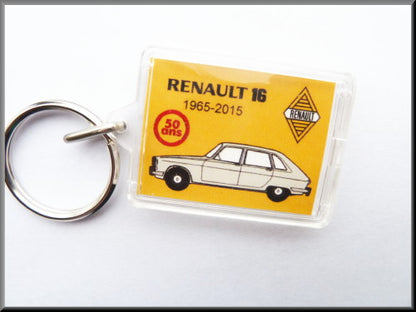 Porte-clés – Renault 16, 50 ans (gris)