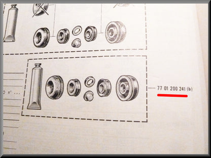 Brake wheel cylinder repair kit Girling Lucas (22.2 mm) – Renault 16 – OEM 7701200241