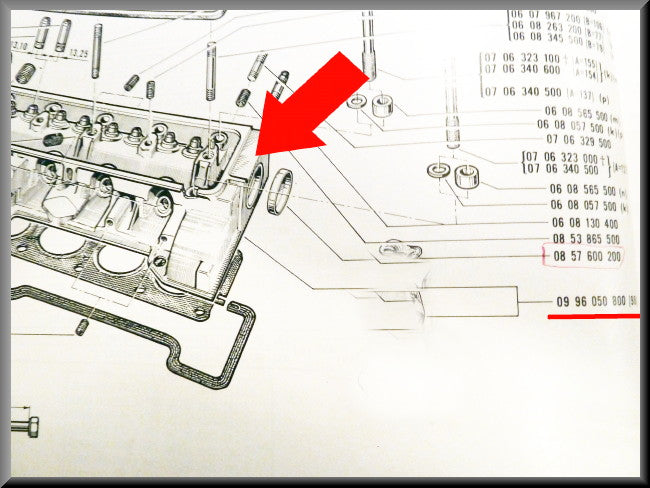 Culasse – Renault 16 (1150 - 1152) – OEM 0996050800 – NOS