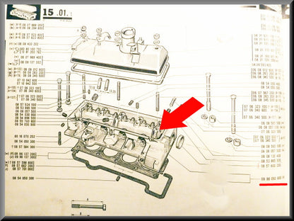 Culasse – Renault 16 (1150 - 1152) – OEM 0996050800 – NOS