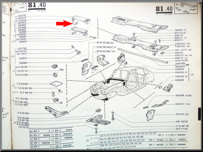 Agrafe câble de commande volet de ventilation – Renault 16 – OEM 0855854900