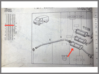 Achterste demper - Renault Trafic - OEM 7700623471