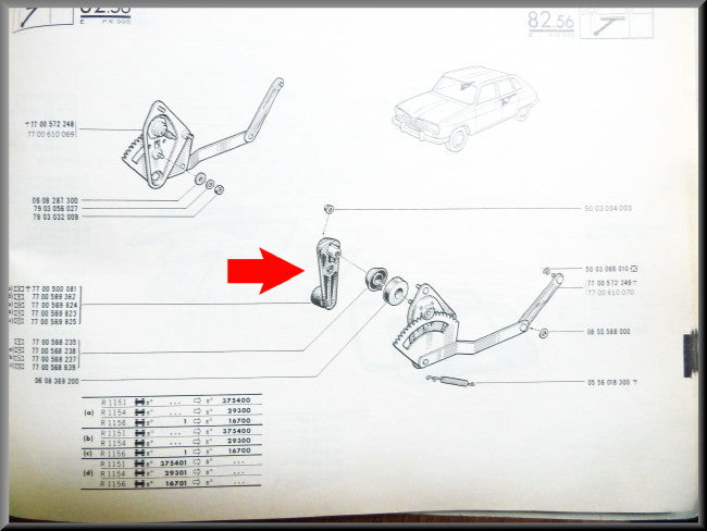Manivelle de lève-vitre – Renault 16 – OEM 7700589362