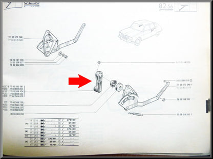 Manivelle de lève-vitre – Renault 16 – OEM 7700589362