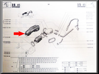 Cache-culbuteur carburateur – Renault 16 TS – OEM 0857727700