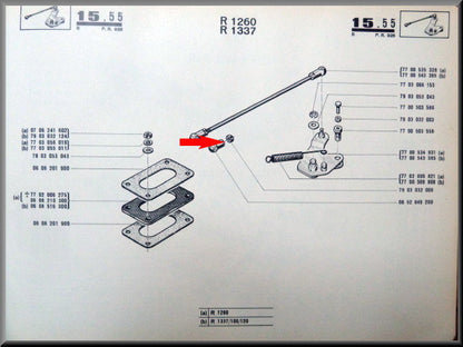 Contre-écrou rotule tringlerie carburateur – Renault 12 – Renault 15 - Renault 16 - OEM 7903032009