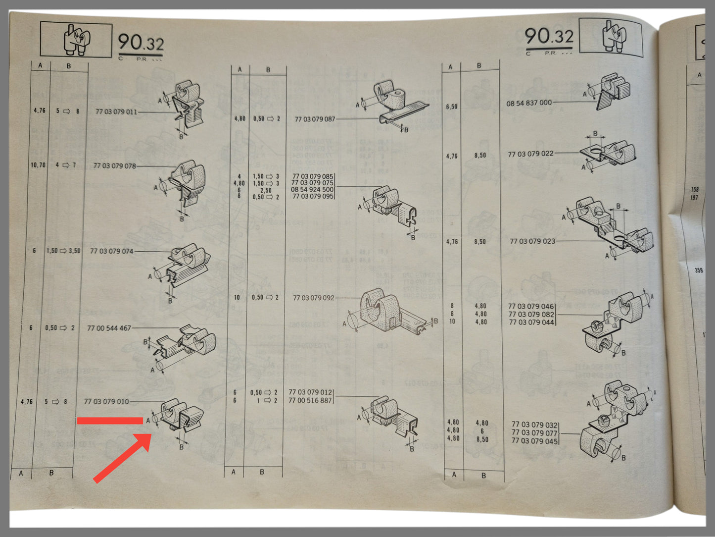 Leidingklem - Renault 16 - OEM 7703079010