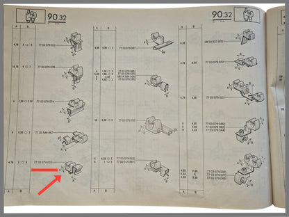 Leidingklem - Renault 16 - OEM 7703079010