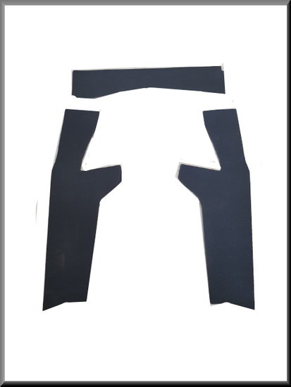 Rear beam trim (rubber) – Renault 16 – OEM 7701531505 / 7701510425 / 7701531504