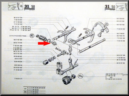 Entraînement câble compteur (13 dents) – Renault 12 – Renault 15 - Renault 17 - OEM 7700504342