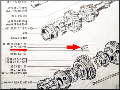 Synchronisateur de blocage (boîte 336 et 385) – Renault 16 – OEM 0555780200