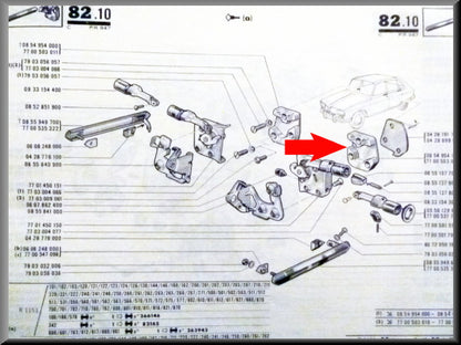 Striker left - Renault 16 - OEM 7700503010