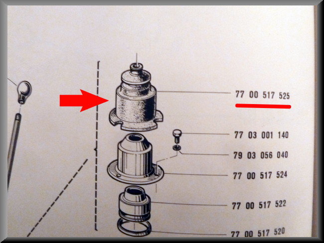 Stofhoes schakelpook – Renault 12 – Renault 15 - Renaukt 18 - OEM 7700517525