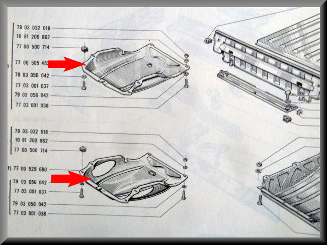 Carter bescherming – Renault 12 - Renault 15 - Renault 17