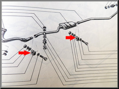 Collier d'échappement (47 - 2mm) – Renault 16 – OEM 7703083042