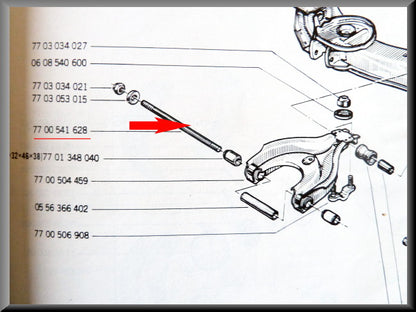 As driehoekarm – Renault 12 – OEM 7700541628