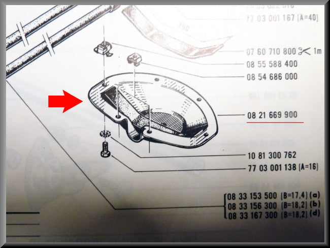 Capuchon de protection réglage de la suspension – Renault 16 – OEM 0621669900 – Occasion