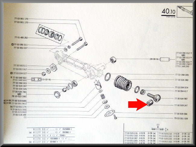 Silent bloc stuurhuis oog – Renault 12 – Renault 4 - Renault 5 - Renault divers - OEM 7700509247