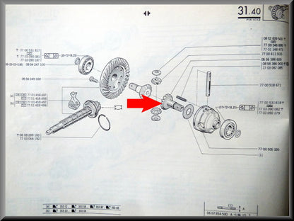 Zonnewiel (Borgpengat op 15-16 mm) – Renault 12 – Renault 16 -OEM 0556386600