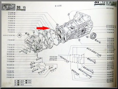 Joint de boîte de vitesses – Renault 16 – OEM 0428537100