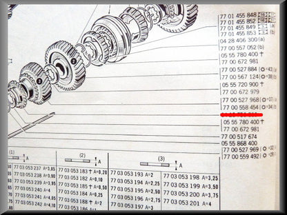 3rd gear cog (34 teeth) – Renault 12 – Renault 16 - OEM 7700558454