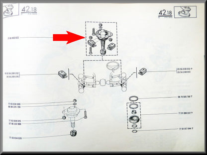 Rotules de suspension supérieure et inférieure – Renault 16 – OEM 7701453022 / 7701455299