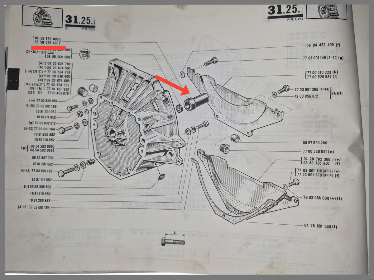 Butée de débrayage à douille coulissante - Renault 16 - OEM 0556056400