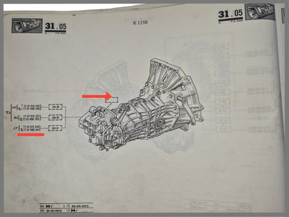 Versnellingsbak 385-02 - Renault 16 - OEM 7701498355