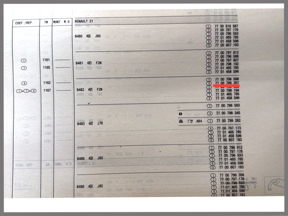 Uitlaat vlampijp - Renault 21 - OEM 7700766357