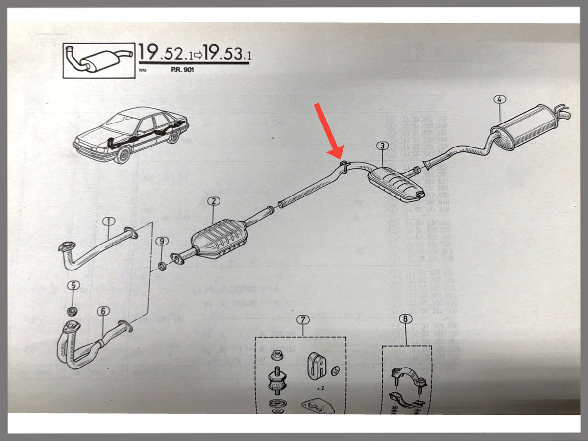 Middendemper - Renault 21 (4X4) - OEM 7700797878