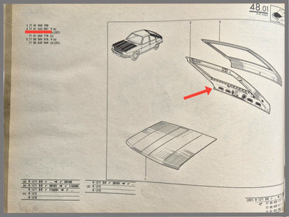 Achterklep (speciaal slotgat) – Renault 20 – Renault 30 - OEM 7701533087