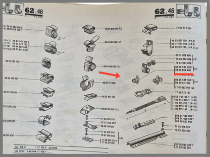 Leidingklem - Renault 16 - OEM 0855658400 en 7703079066