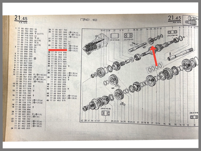 Inverseur boîte de vitesses NG - OEM 7700702953