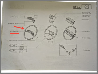 Stuurwiel - Renault 12 - OEM 7700621194