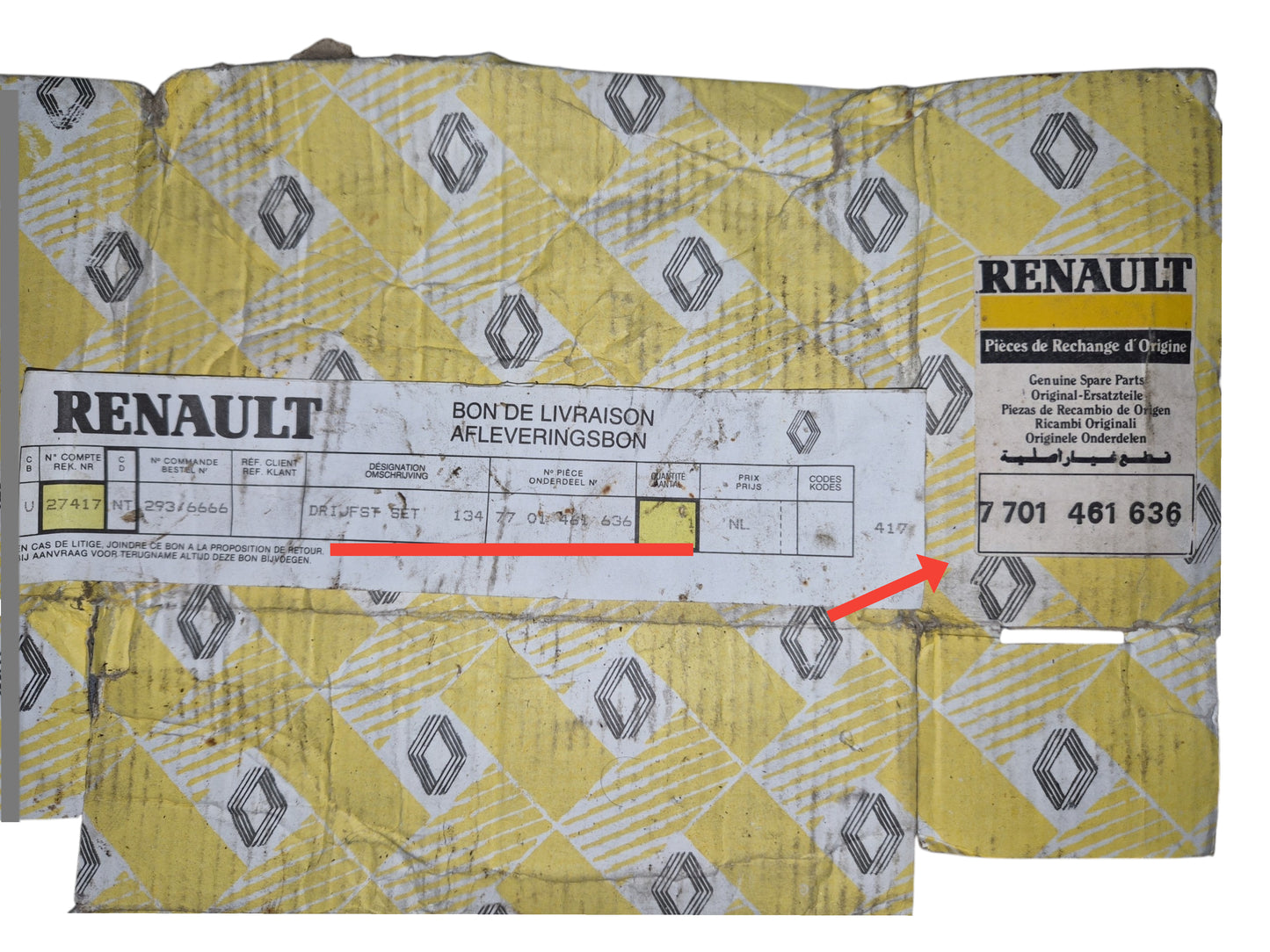 Drijfstangset - Renault 18 (R1340) - OEM 7701461636