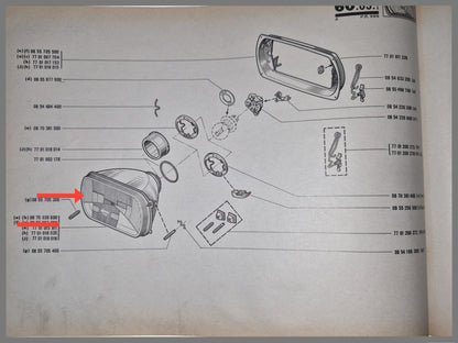 Phare origine Cibie – Renault 12 – Renault 16 - OEM 0870030600 USAGÉ