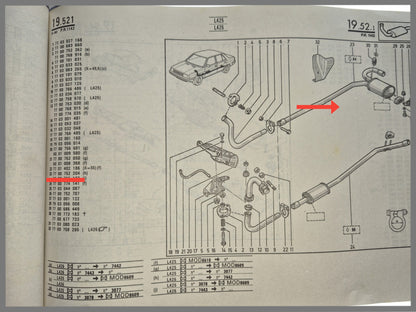 Middle silencer - Renault 9 - OEM - 7700752204